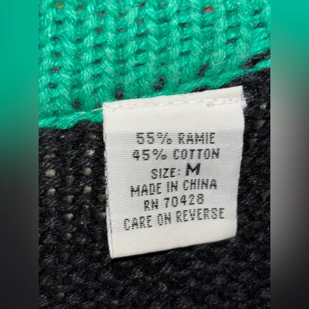 Sharon Young A Yull Yall Vintage holiday/western cardigan Rare find Medium - Picture 12 of 12